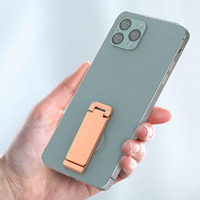 Support de téléphone universel pliable, adhésif, en alliage de zinc, support réglable portable pour smartphone, support de bureau