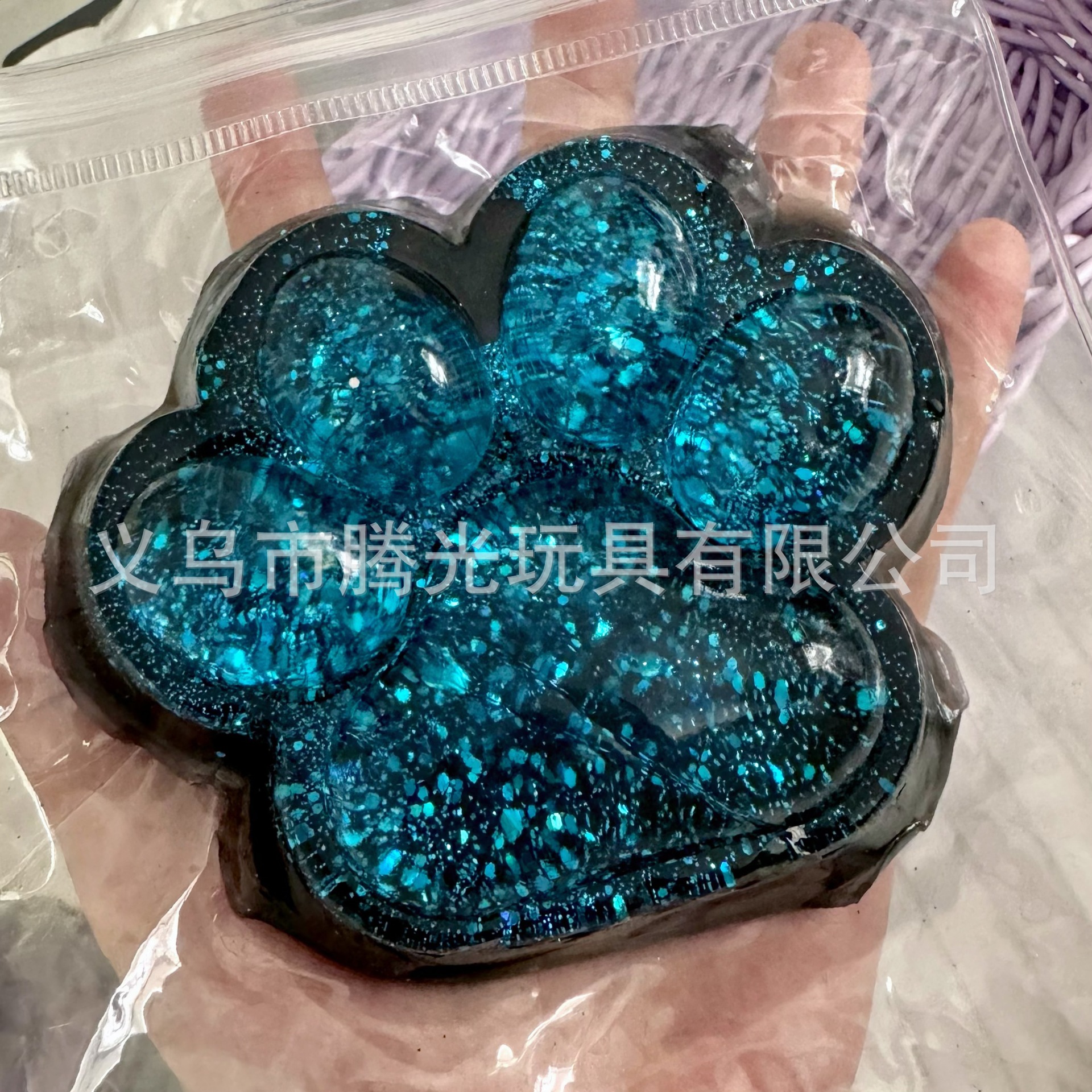 Garra de gato azul estrellado oscuro [engrosada] de 12 cm
