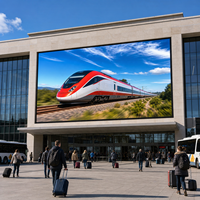Écran LED extérieur P3 IP65 étanche, affichage fixe, résolution 8K, haute luminosité, pour affichage des informations aux passagers aux entrées des gares