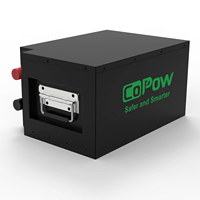 Batterie au lithium 12.8V 200Ah LFP, 2560Wh, coque en métal, Slimline pour camping-car, caravane et stockage d'énergie solaire