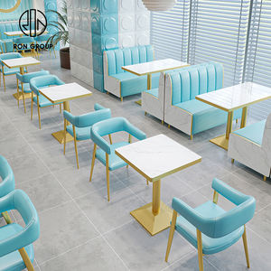 Ristorante e caffè in marmo tavolo e sedia mobili divano stand Set posti a sedere per caffetteria bar - Product Image 1