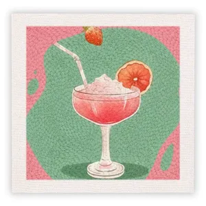 Kit de broderie au poinçon fait main moderne et contemporain XIXI avec fil en polyester pour la décoration de la maison - Product Image 2