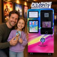 Machine de vente automatique de coques de téléphone DIY certifiée CE, imprimante UV automatique XP600 pour coques de téléphone portable, idéale pour les centres commerciaux