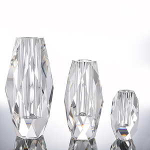 <span class=keywords><strong>Jarrones</strong></span> de cristal clásicos para decoración del hogar, florero de cristal clásico de lujo, con cilindro antiguo, para boda - Product Image 3