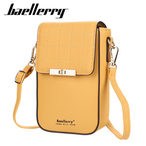 Sac à téléphone Baellerry, bandoulière, cuir PU, fermeture à boucle, fonction portefeuille, noir - Product Image 2