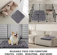 Tapis absorbants lavables Aosen pour chiens, 100 % imperméables, anti-fuites, réutilisables, pour chiots, à absorption rapide, pour l'apprentissage de la propreté