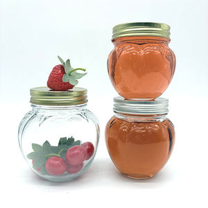 برطمان زجاجي شفاف للتخزين مع مسمار من الزجاج بتصميم جديد برطمان فارغ من الزجاج على شكل يقطين - Product Image 6