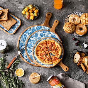 Taglieri Grandi da <span class=keywords><strong>Pizza</strong></span> in Legno di Acacia Personalizzati all'Ingrosso - Product Image 1
