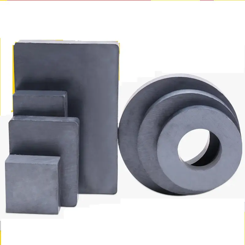 HAWELL ferrit manyetik özel şekil ucuz fiyat sert sinterlenmiş seramik sanayi kalıcı siyah Y35 ferrit mıknatıs