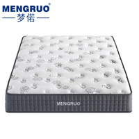 Matelas de chambre à coucher sur mesure de qualité supérieure, fabriqué par l'usine Foshan Mengruo, matelas Queen Size confortable à 5 zones, ressorts ensachés, mousse à mémoire de forme