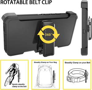 Funda Holster Pro Rugged Belt Clip para teléfono móvil para <span class=keywords><strong>Samsung</strong></span> <span class=keywords><strong>Galaxy</strong></span> A07 A17 <span class=keywords><strong>5G</strong></span> Heavy Duty Defender PC contraportada - Product Image 5