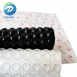 Deson Clear Transparent Silicone Rubber Anti Slip Bumper Feet Pad Adhesive Pad