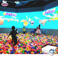 Jeu mural de lancer de balles interactif pour enfants Grand écran Projecteur mural interactif immersif intérieur Projection d'hologramme