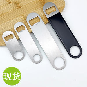 Stainless Steel <b>Bottle</b> Opener Flat Design 8cm 12cm 18cm With <b>Plastic</b> Handle For Beer Soda Bar Use - Product Image 3
