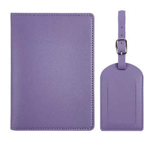 Factory Wholesale PU Leather <strong>Personalised</strong> Blank <strong>Passport</strong> <strong>Cover</strong> and Luggage Tag, <strong>Passport</strong> Holder and Luggage Tag Set - Product Image 4