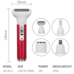 Rasoir électrique pour femme, tondeuse à poils de nez, épilateur corporel, tondeuse à sourcils, rasoir électrique pour le visage, épilateur pour zones intimes - Product Image 5