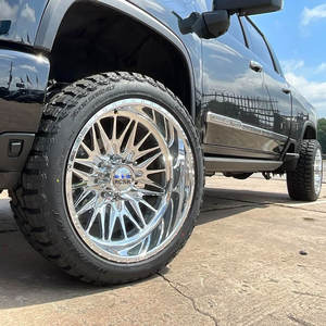 RCSR OEM ODM Llantas Forjadas de 2 Piezas de 24, 26 y 28 Pulgadas con Diseño Cóncavo, Plateadas, 5x114.3 6x139.7 para Jeep de 6 Birlos y Chevrolet Bel Air - Product Image 1