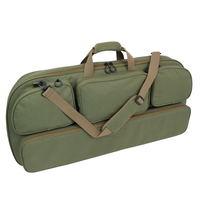 Sac à dos vert pour tir à l'arc taille personnalisée OD étui souple pour arc à poulies avec bandoulière et poche fléchée sac à dos pour arc à poulies
