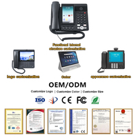 Téléphone VoIP Android DLNA avec écran tactile de 8 pouces et appels vidéo, certifié CE FC, garantie d'un an pour l'Afrique et le Moyen-Orient