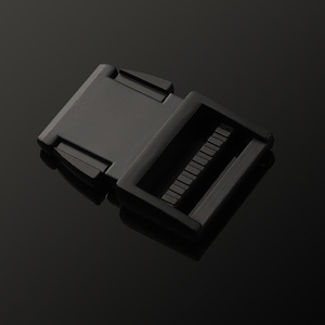 Hebilla de liberación lateral de plástico negra, accesorios duraderos para mochilas y ropa - Product Image 3