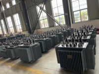 Transformateur immergé dans l'huile à trois phases et à double enroulement certifié CE ROOQ, 60 Hz, sortie 400 V, entrée multi-tensions 10-35 kV
