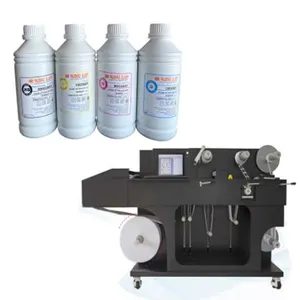 High quality hot sale digital roll to roll colour label digital printing laminating digital die cutting machine