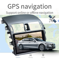 Écran tactile Android 10 pouces pour autoradio, système de navigation GPS, lecteur vidéo pour Toyota Corolla 2008-2013