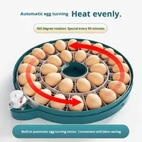 Incubateur domestique intelligent entièrement automatique, taux d'éclosion de 99 %, double alimentation pour œufs d'oie, de pigeon, de perroquet et de poulet