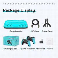 Manette de jeu U36 Plug and Play avec 50000 jeux préinstallés, sortie HD 4K, console de jeu rétro, 3D, 40 émulateurs pour PSP, cadeaux pour enfants