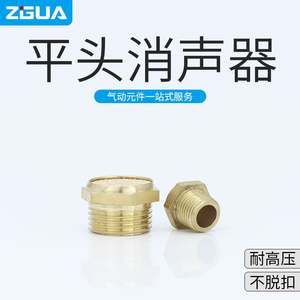 Conector Neumático Tipo Hierro de 1/2/3 Puntos BSLM-M5, Silenciador de Cabeza Plana Totalmente de Cobre, Hecho a Medida - Product Image 5