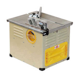 Sierra de mesa de corte suave y plano con cubierta de seguridad antipolvo y cepillos adicionales, ideal para el acabado de suelos y como regruesadora. - Product Image 1