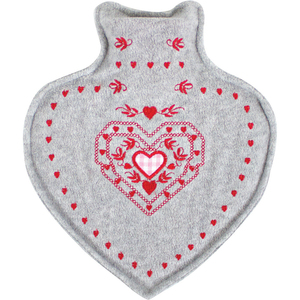 Almohadillas de Masaje con Calor, Funda de Goma, Botella de Agua Caliente en Forma de Corazón - Product Image 3