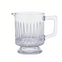 Tasse à bière en verre de haute qualité 450ml tasse à vin Durable sûr pour une utilisation à long terme Style moderne portable réutilisable