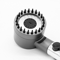 Douche à jet de pression avec filtration et massage SPA, tête de douche à un bouton d'arrêt d'eau, réglage à trois vitesses
