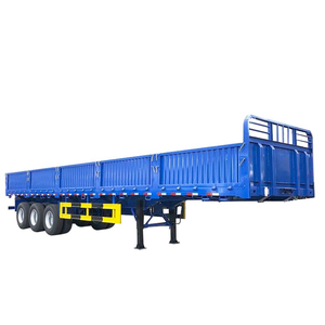 Factory 3 Axle 60 Tons Pig/Sheep/Cattle/Bulk <b>Cargo</b> Transport Drop Side Wall and Stake Fence Heavy Truck Towing Semi <b>Trailers</b> - Product Image 5