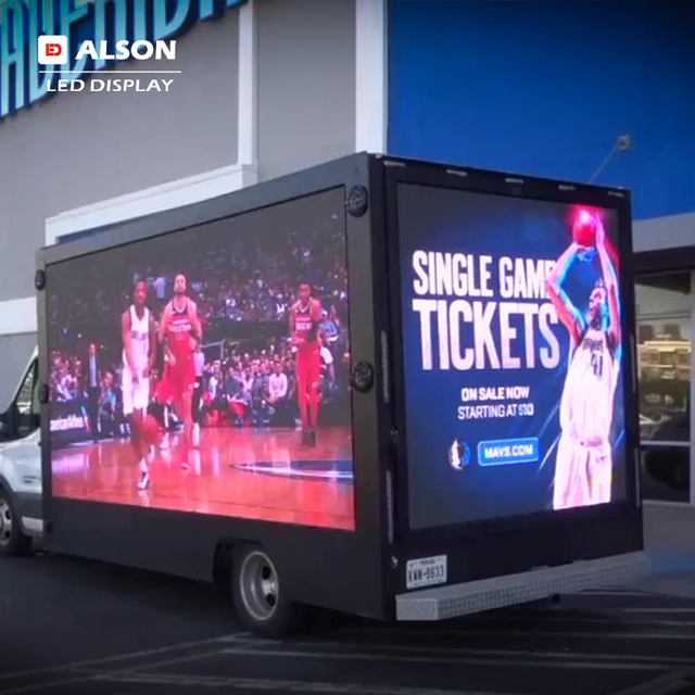 ALSON LED Car Screen Display Top LED Display Waterproof Car Roof Double Sided LED Display Screen