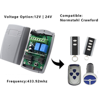 Récepteur universel de télécommande de porte de garage 2CH pour ERREKA DEA PUJOL VDS DITEC 433mhz Commande à code roulant fixe