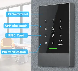 TTlock telefon APP kart şifre K2F IP6 okuyucu TThotel ble kart okuyucu erişim kontrolü için elektronik kilit