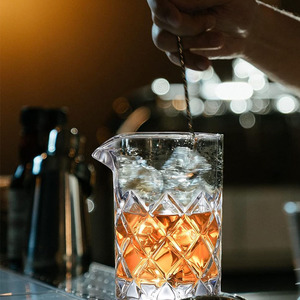 18 jarra de cóctel sin costuras <span class=keywords><strong>para</strong></span> cóctel agitado con fondo ponderado Old Fashioned Bartender 530Ml Bar Cocktail Mixing Glass - Product Image 5