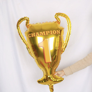 Golden Champion-trofeo de Globos de aluminio, Globos de helio, temática de feliz cumpleaños, evento, competición, Winner, globo de aire - Product Image 3