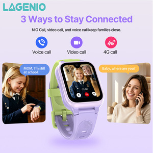 LAGENIO นาฬิกาอัจฉริยะสำหรับเด็ก ดีไซน์ใหม่ K9 AI พร้อมระบบติดตาม GPS LBS WIFI หน้าจอ <span class=keywords><strong>1</strong></span>.78 นิ้ว กล้อง 5MP วิดีโอคอล HD รองรับ FCC - Product Image 1