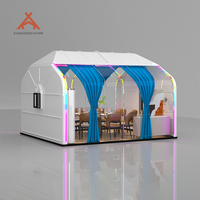 Kawagebo Kamp (KK) 4.2m X 3.9m X 3m Maison de type cabine préfabriquée extérieure géodésique en polystyrène PC de type carré Star Room