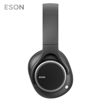 ESON headphone peredam kebisingan aktif, headset Over-Ear dengan Mode transparansi, nyaman dipakai untuk perjalanan berpergian musik