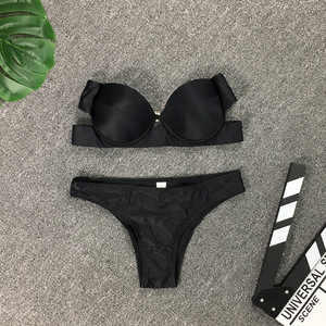 Nuevo Traje de Baño Bikini de Color Sólido para Mujer, Fabricante de Trajes de Baño Bikini - Product Image 5