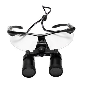 แว่นขยายแบบคาดศีรษะ4X พร้อมกระจกออปติคอลเคลือบสีดำปรับได้แว่นขยายคุณภาพสูง - Product Image 4