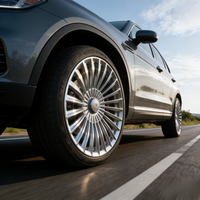 Jantes de voiture en chrome argenté, 22, 24, 26 pouces, 5X120, 5X112, adaptées aux Land Rover Range Rover et Rolls-Royce Cullinan