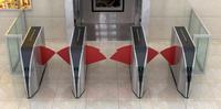 Barrera de solapa automática para puerta, sistema de Control de acceso de tarjeta Rfid, puerta giratoria con solapa