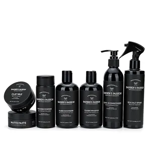 Private Label Barber Products Hair Sea Salt Spray Set For Man Create Texture And Body