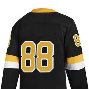 Camiseta de hockey sobre hielo con bordado de sarga de aparejos de equipo con impresión por sublimación para hombres, camiseta de hockey sobre hielo para jóvenes personalizada con cordones - Product Image 5