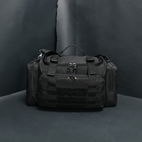Sac de patrouille, sac à équipement, organisateur de siège avant de voiture, sacs tactiques de service de bureau pour siège passager Molle avec sangle d'épaule amovible